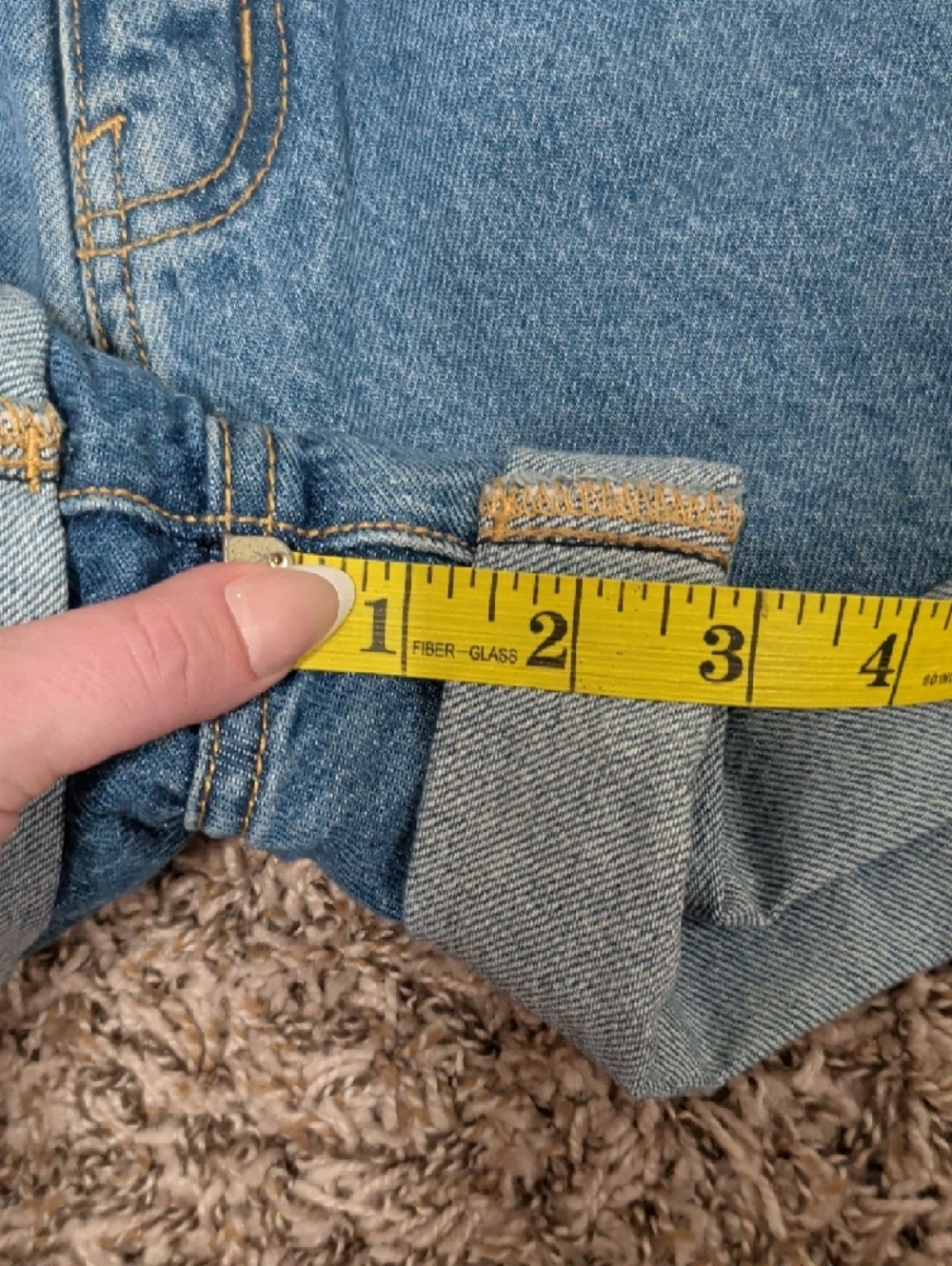 Wild fable Happy blue denim highest rise mom shorts - Picture 6 of 11